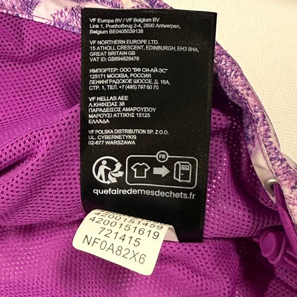 The North Face Hydrenaline Jacket Women’s M Purple Wind Water Resistant - Picture 8 of 9